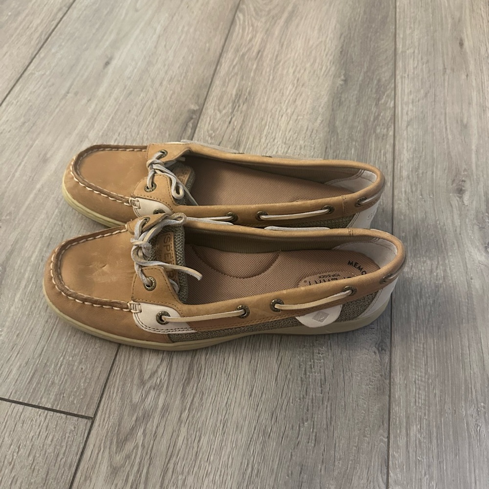 Sperry Kids Tan Moccasins